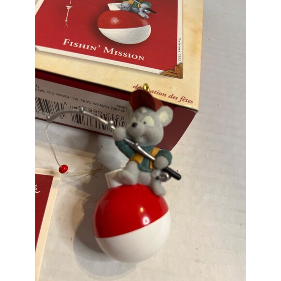 VTG- Hallmark Keepsake Ornament 2002 Fishin Mission Mouse - Picture 5 of 7